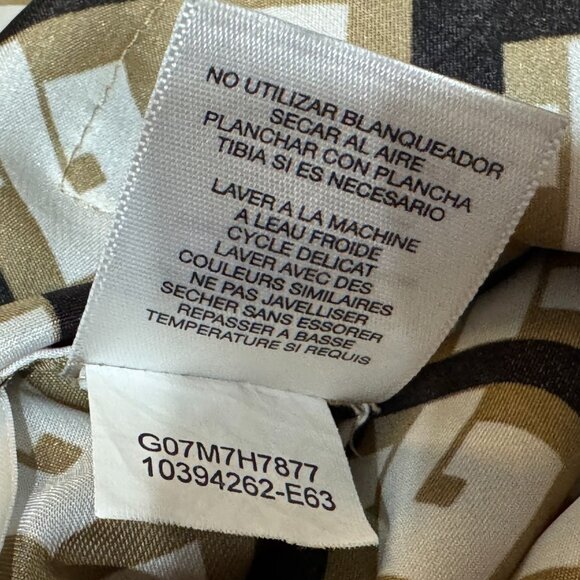 JONES NEW YORK Signature Button-Down Pointed Collar Blouse, Geometric Multi, L - Picture 16 of 16